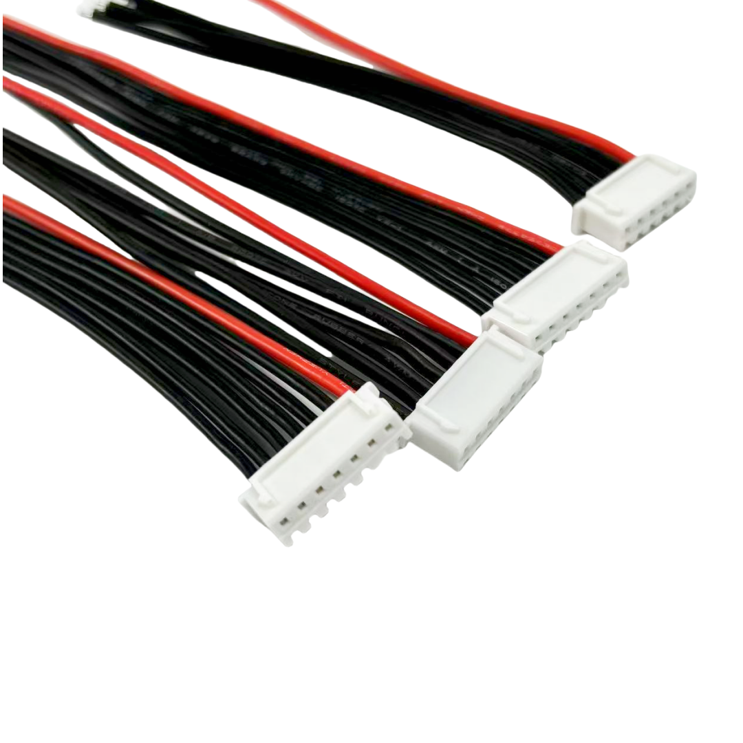 10 stuks/lot 1s 2s 3s 4s 5s 6s 7s 8s lipo batterij balanceerlader kabel imax  b6 connector stekker draad 30 20 15 10cm enkelkoppige draad