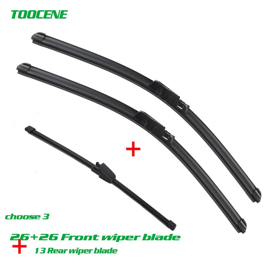 Front And rear wiper blades for Seat Altea XL 2006 windcreen windshield wiper Car Accessories 26+26+11v: choose3