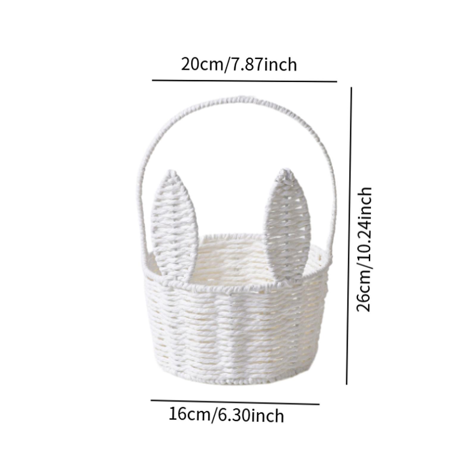 Cesta de flores decoración de Pascua cesta de conejito de Pascua para en el jardín de vacaciones