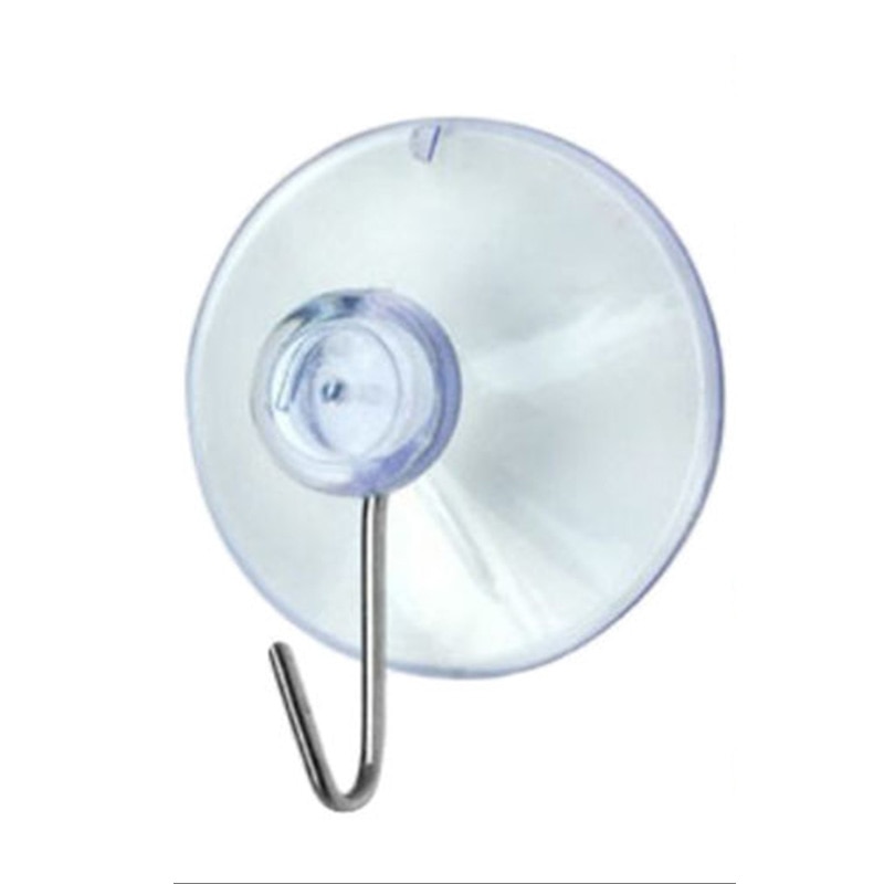 10/20*Not Hurt The Wall Clear Suction Cup Sucker Hooks For Kitchen/Bathroom glass Metal Hanging Hat keys Coat