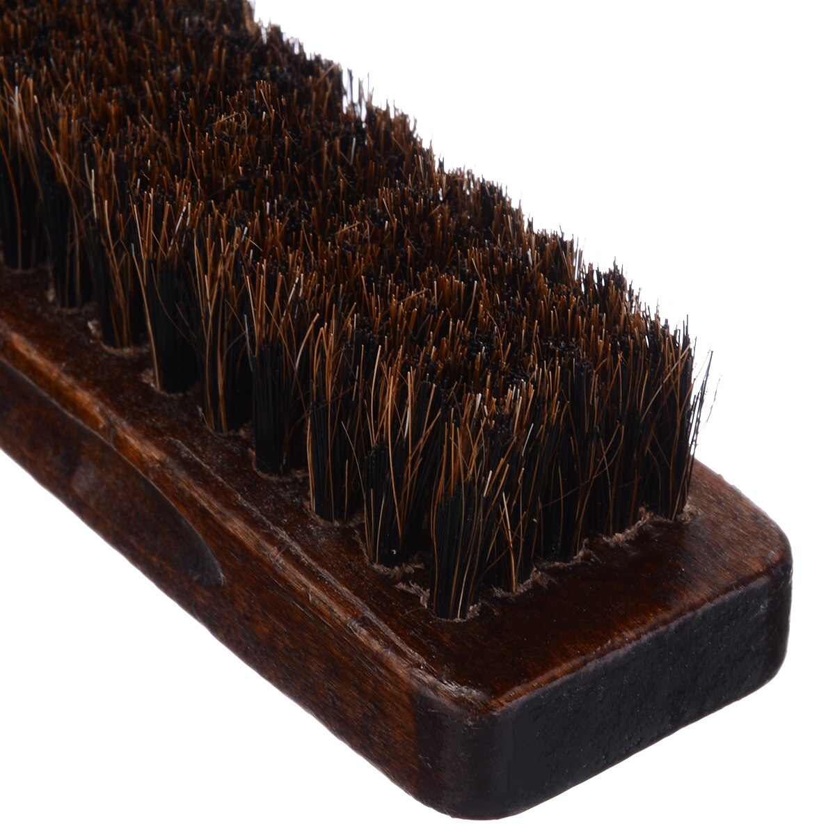 1pc Practical Wooden Handle Horse Hair Brush Boots Shoes Shine Polish Buffing Cleaner Brush Home Cleaning Tools