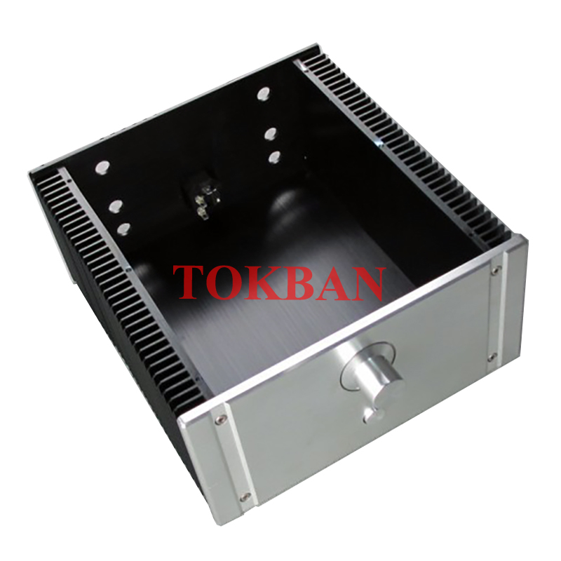 Tokban Audio 2412A 240*120*257mm Aluminum Class A Power Amplifier Chassis Enclosure DIy HIFI Class AB Amp Case Shell