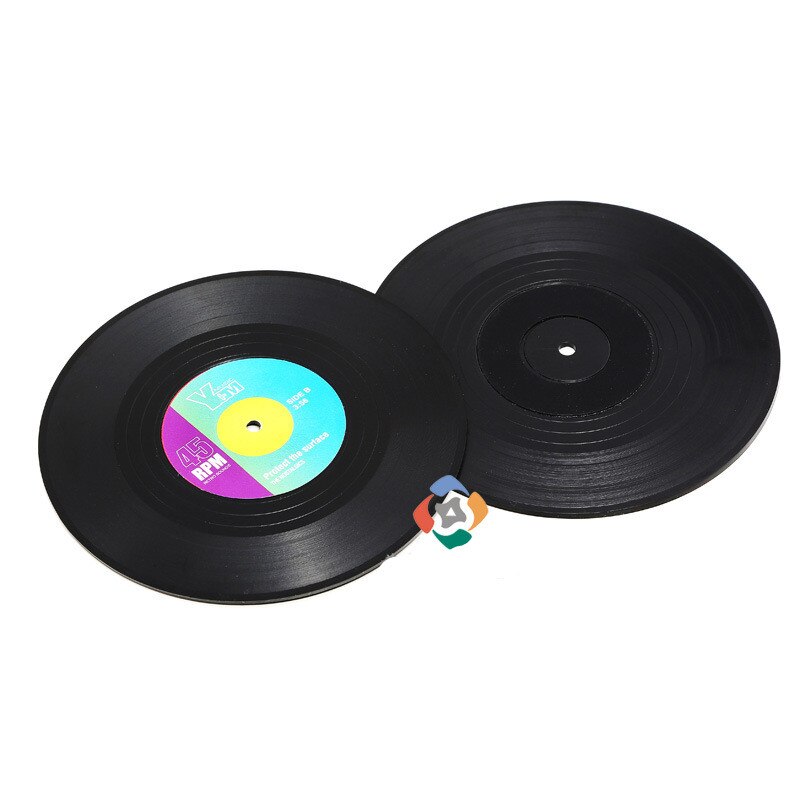 Mat Pad Table Placemat Stand for Mugs Cup Holder Coaster Heat-resistant Cup Coasters Vinyl Record Environmental Plastic