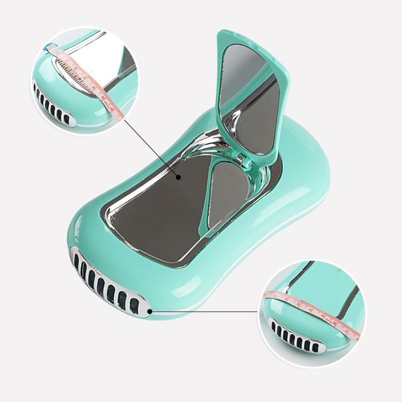 1 set usb mini ventilator wimper mascara droger snel drogende make-upset met opvouwbare spiegel