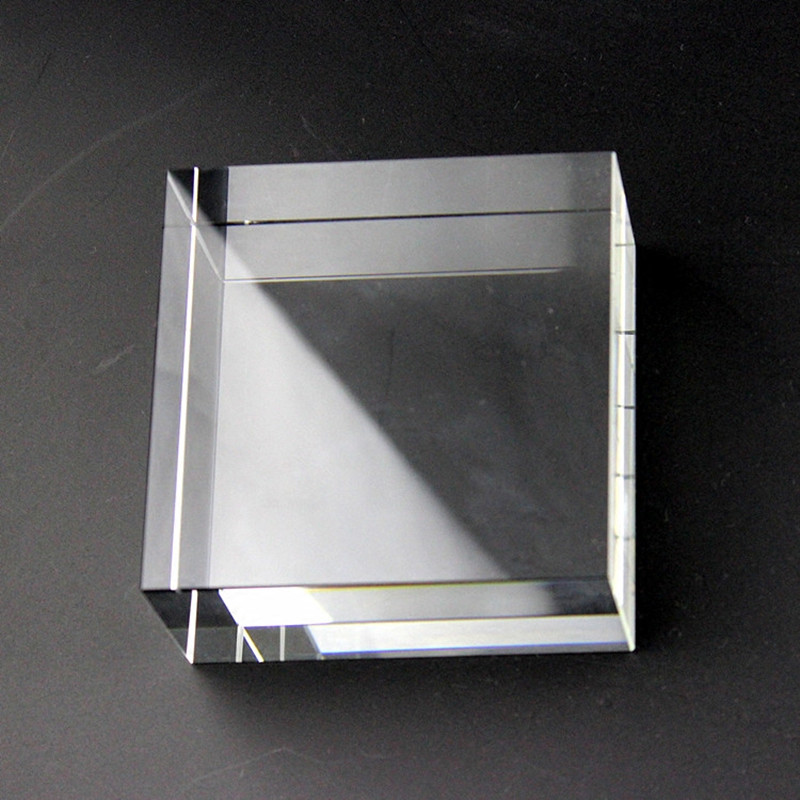 k9 Optical Prism 6x6x15cm Artificial Crystal Glass Cuboid Prism for Taking Pictures Photography Optical Experiment Tool