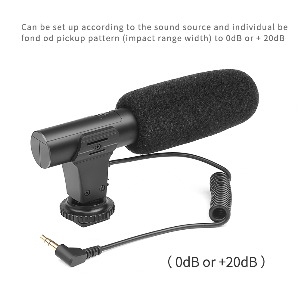 SCHIETEN Stereo Camcorder Microfoon DSLR Camera Microfone Voor Nikon Canon Sony Samsung DSLR Camera Voor Xiaomi 8 iphone X