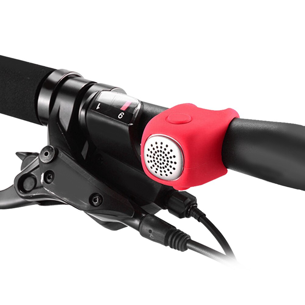 4- kleurige elektrische fietsbel met 90 db hoorns, regenbestendig mtb-stuur, silicagel omhulsel, fietsbel, fietsaccessoires: 02