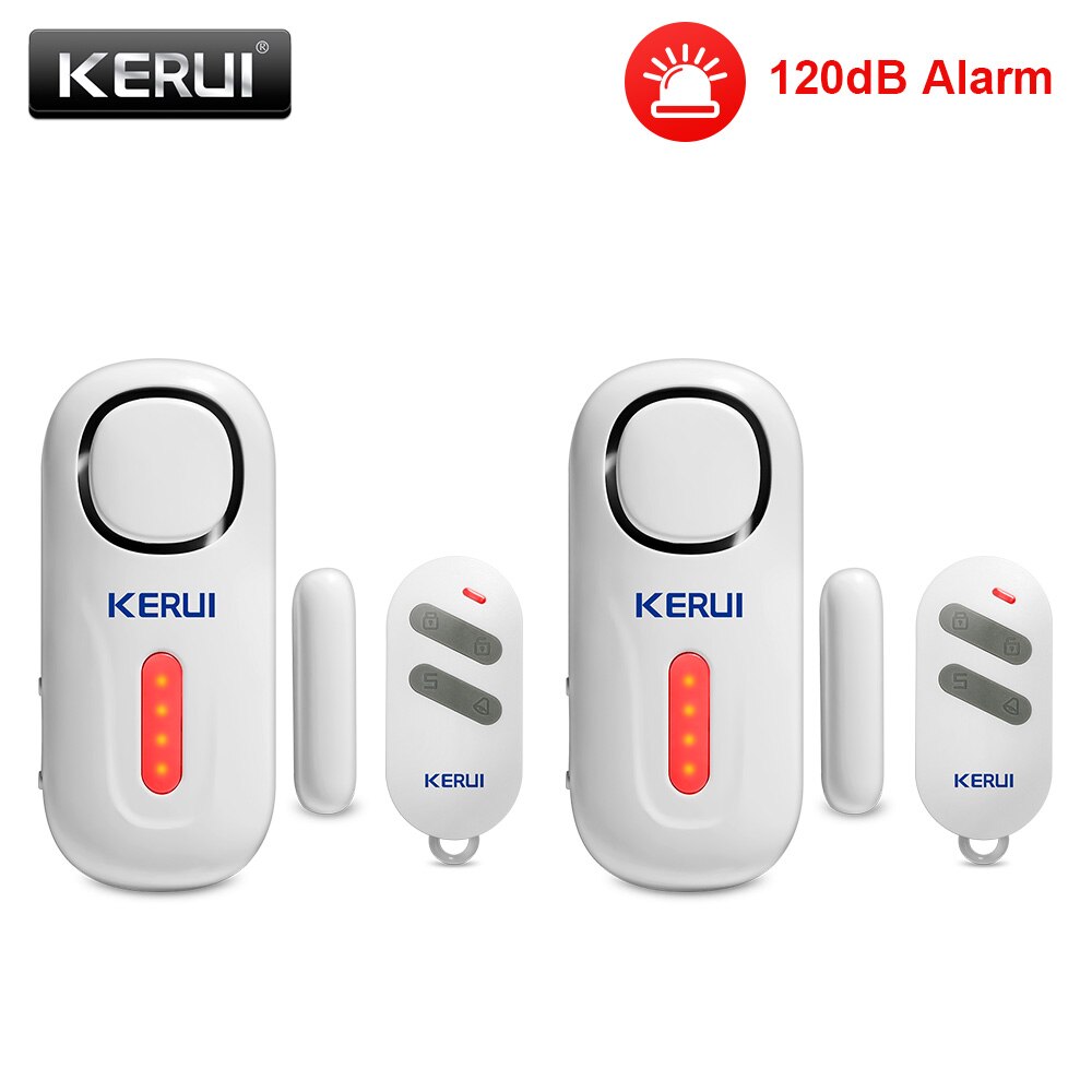 KERUI 120DB Wireless Door/Window Entry Security Burglar Sensor Alarm PIR Magnetic Smart Home Garage System Remote Control Led: KIT3 Alarm