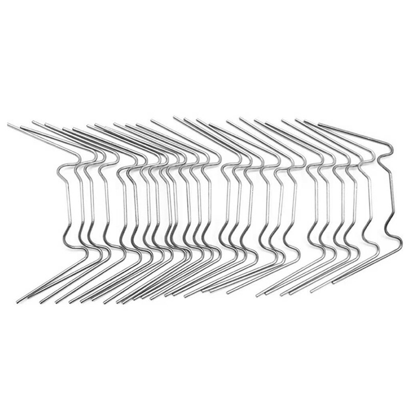 Drivhusglas clips, rustfrit stål m type clips bladfjeder clips til drivhus glashus twin-hall web 100 stk.
