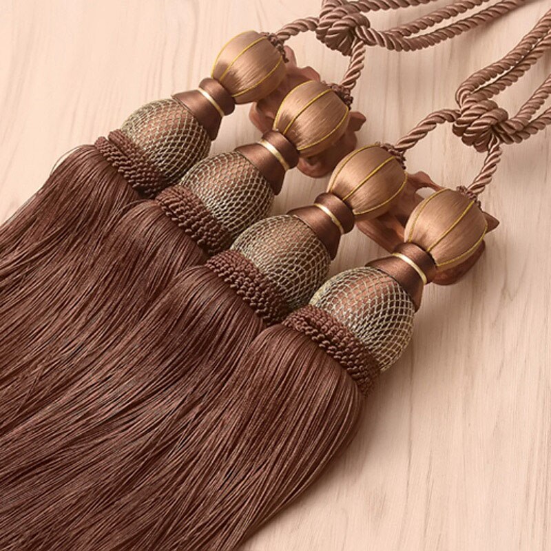 Rideaux Holdbacks glands pour rideaux Embrasse Rideau Rideau accessoires gland Tieback derniers produits chinois CP066-40