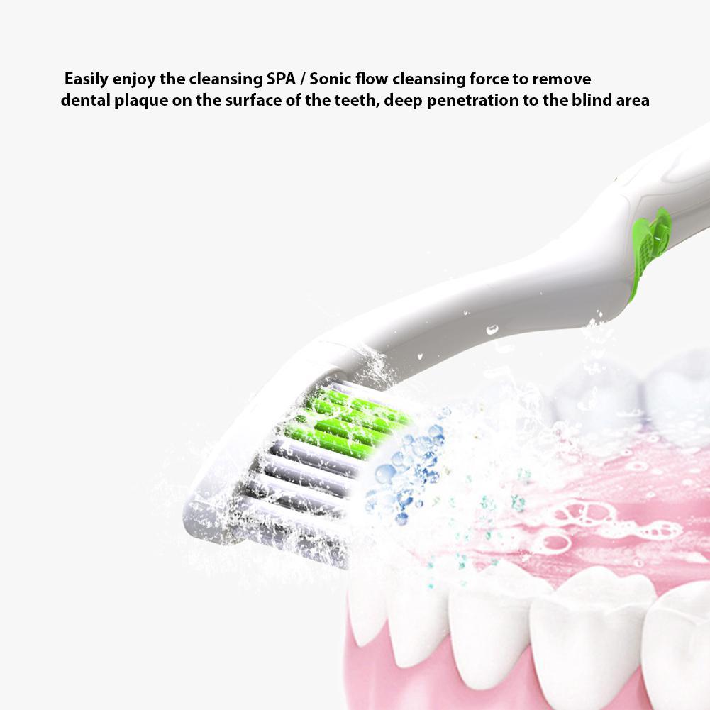 Electric Toothbrush Cross Action Dual Rotation Vibration Adult Rechargeable Waterproof Toothbrush With Soft Brush