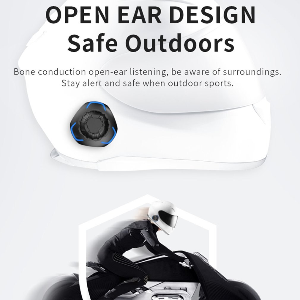 Bluetooth Moto Helmet Bone Conduction Headset Wireless Handsfree Motorcycle Helmet Headphones Speaker