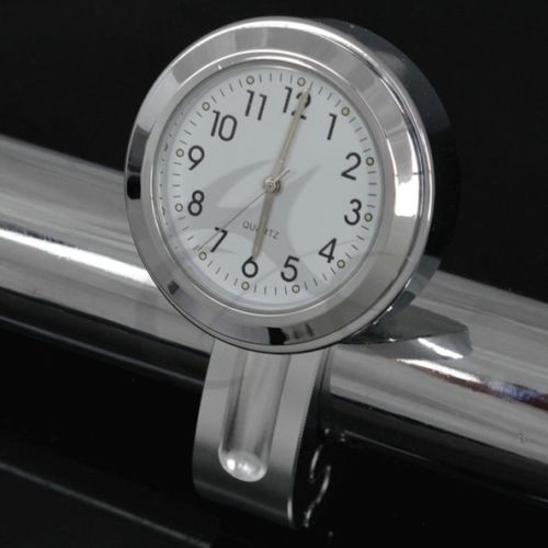 Motorcycle 7/8" 1" Handlebar Mount Clock Watch for Kawasaki Ninja ZX Vulcan ZRX