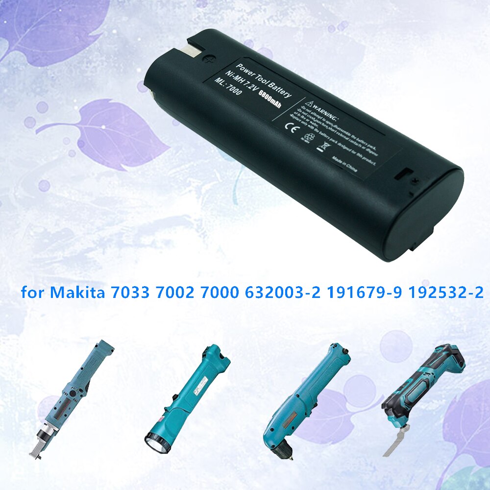 7.2V 4800mAh Powtree Power Tool Battery for MAKITA 7033 7002 7000 632003-2 191679-9 192532-2 Cordless Drill Tool Battery