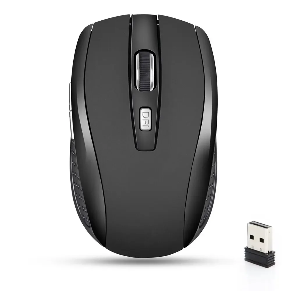 Mysz bezprzewodowa Cicha mysz 2.4G Przenośna mobilna optyczna mysz biurowa Regulowane poziomy DPI do notebooka PC Laptop MacBook