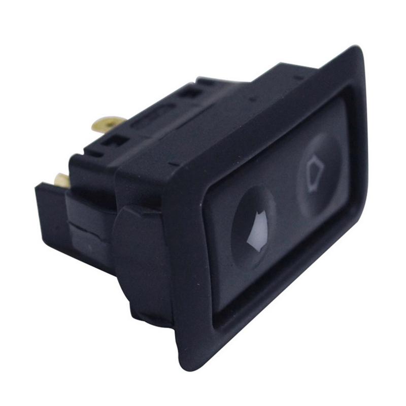 1pc/ pakker universell 6 pin 12-24v bil elektrisk vindusbryter med grønt lys bilbryter auto styling tilbehør