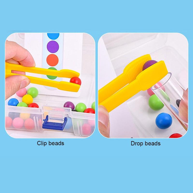 Kleuterschool Clip Kralen Kleur Cognitieve Onderwijs Aid Reageerbuis Hand Fijne Motor Training Vroege Onderwijs Educatief Speelgoed