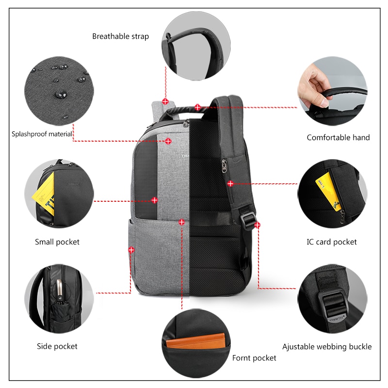 Tigernu Brand Men Anti Theft 15.6" USB Laptop Backpack Women Backpacks Mochila Male Business Bag School Bag For Teens