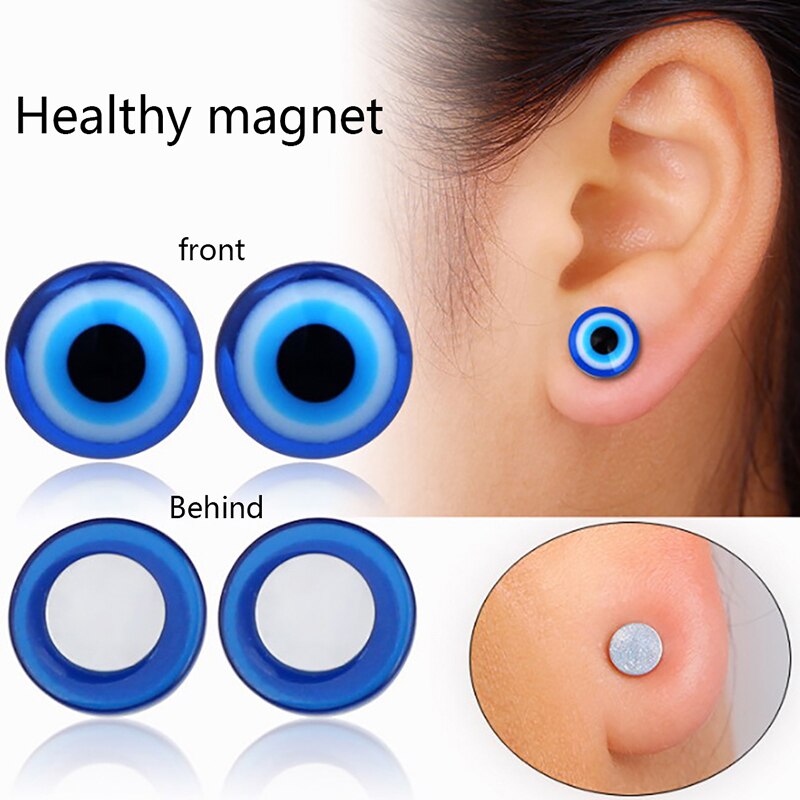 1 paar Anregende Akupunkturpunkte Gesunde Zucht Ohrring Gewicht Verlust Bio Magnetische Therapie Ohrringe Magnet in Ohr Abnehmen