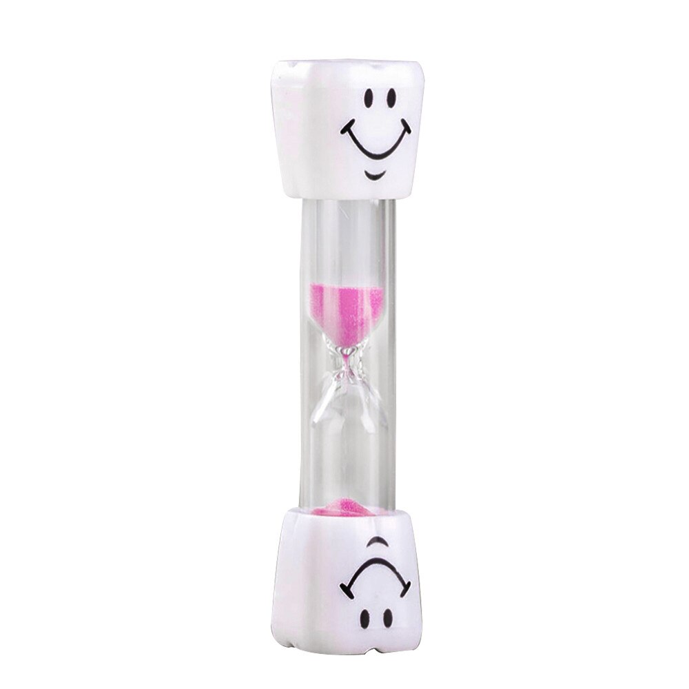 3 Minute Smiley Sand Timer Children Kids Toothbrush Timer Hourglass Sandglass Sand Clock Egg Timer Tea Cafe Timekeeping: Pink