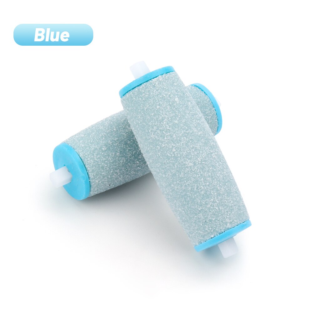 6 stuks doffe nagellak voetverzorgingstoolkoppen, eeltverwijderaars, navullingen, vervangende rollen voor scholls vijl voetverzorgingstool: 2 stuks blauw