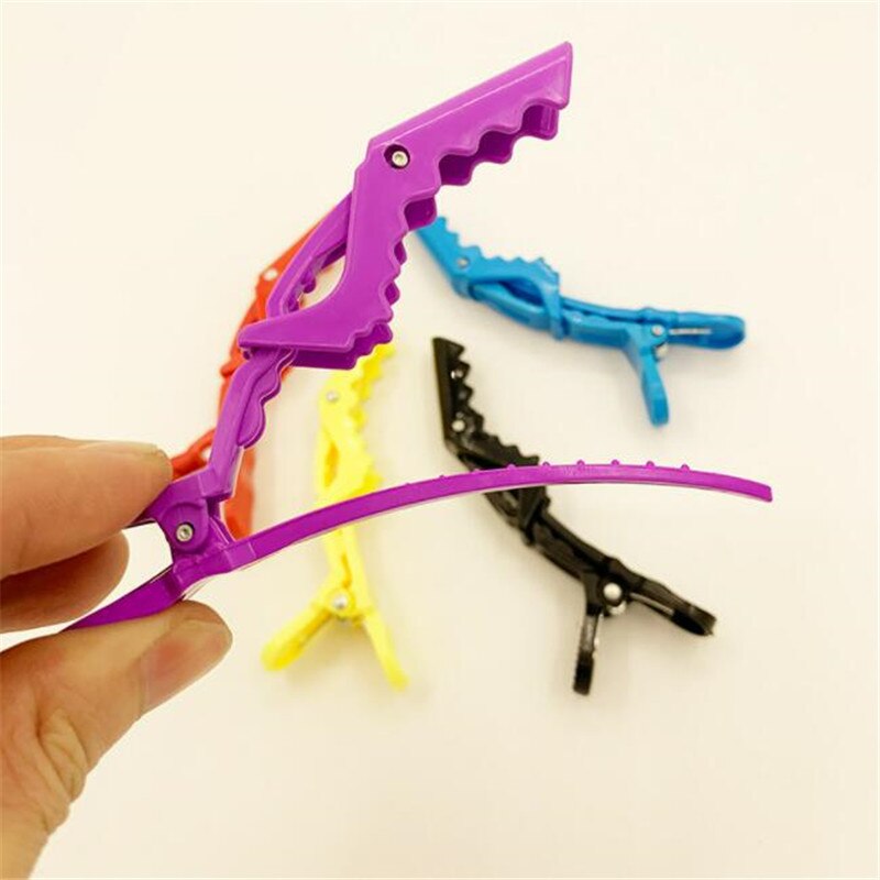 5 stks/partij Plastic Haar Clip Kappers Klemmen Klauw Sectie Alligator Clips Kapper Voor Salon Styling Haaraccessoires Haarspeld