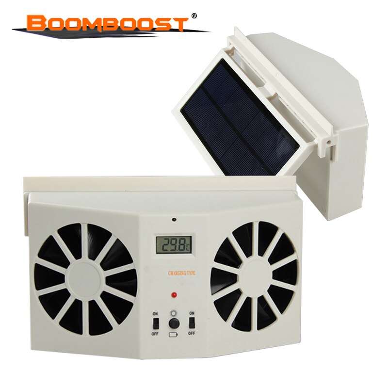 1 stks Auto Cooler Ventilatie Air Vent Cool fan Auto Zonne-energie Fan Zonder batterij