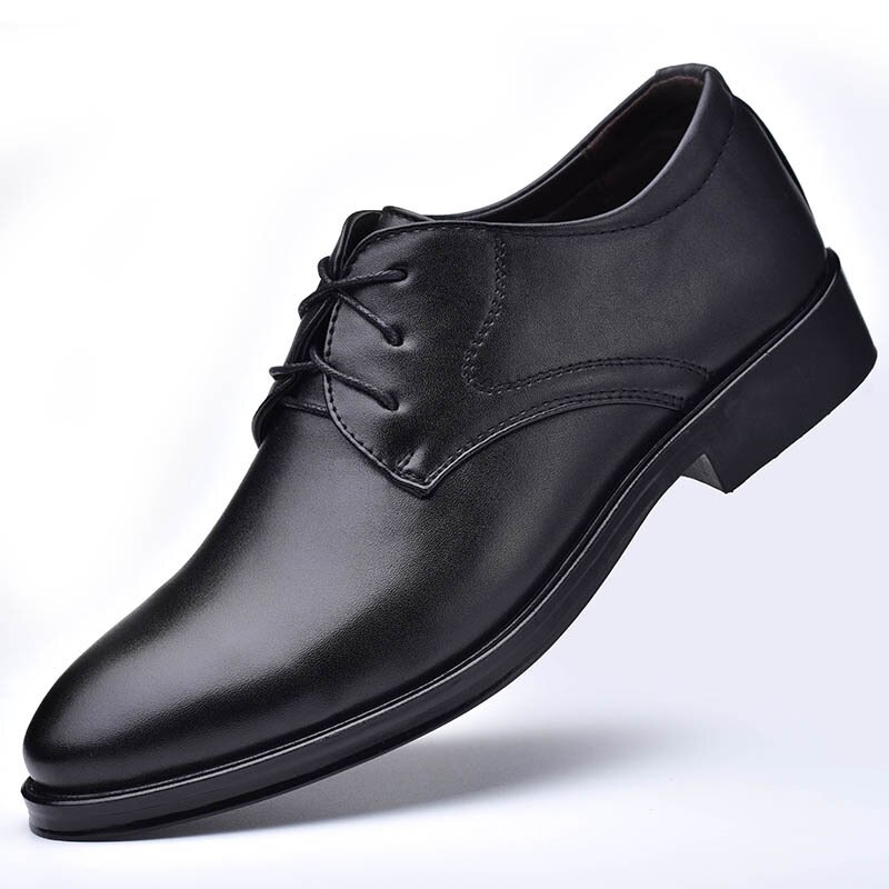 Scarpe Oxford Uomo In Pelle Verniciata – Stringate Brogues Classiche, Eleganti E Formali, Taglia Comoda - 4