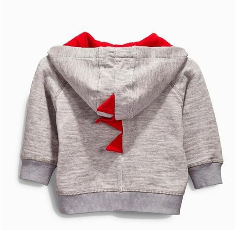 frühling Herbst Baby Jungen Kleidung Mäntel Kleinkind Jungen Langarm Dinosaurier Reißverschluss Kopf Kappe Jungen Jacken Mantel Baby Mädchen kleidung