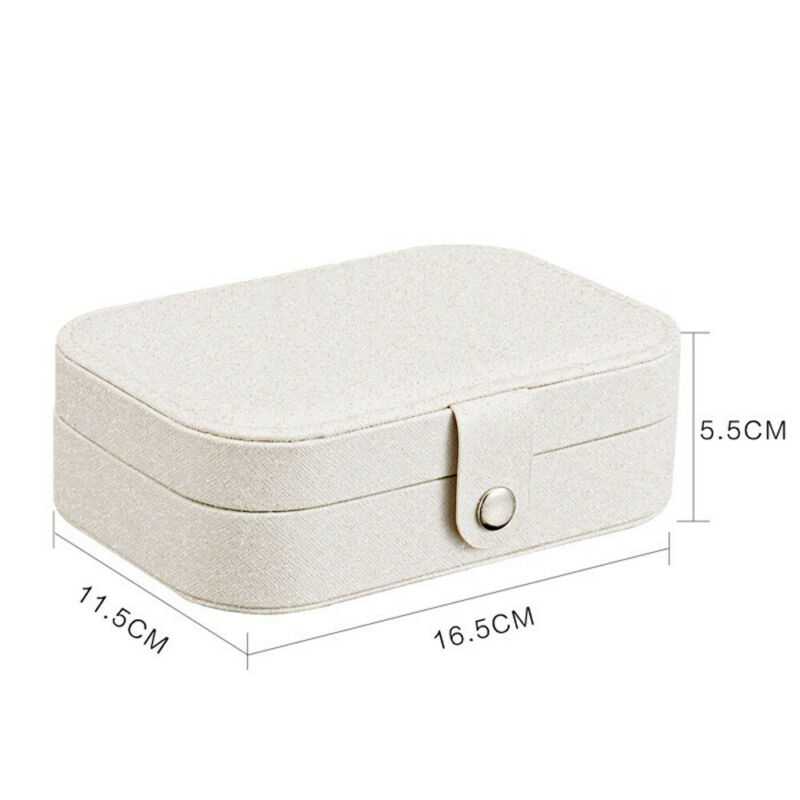 Women Jewelry Box Organizer Ladies Travel Case Earring Ring Necklace Storage Boxes