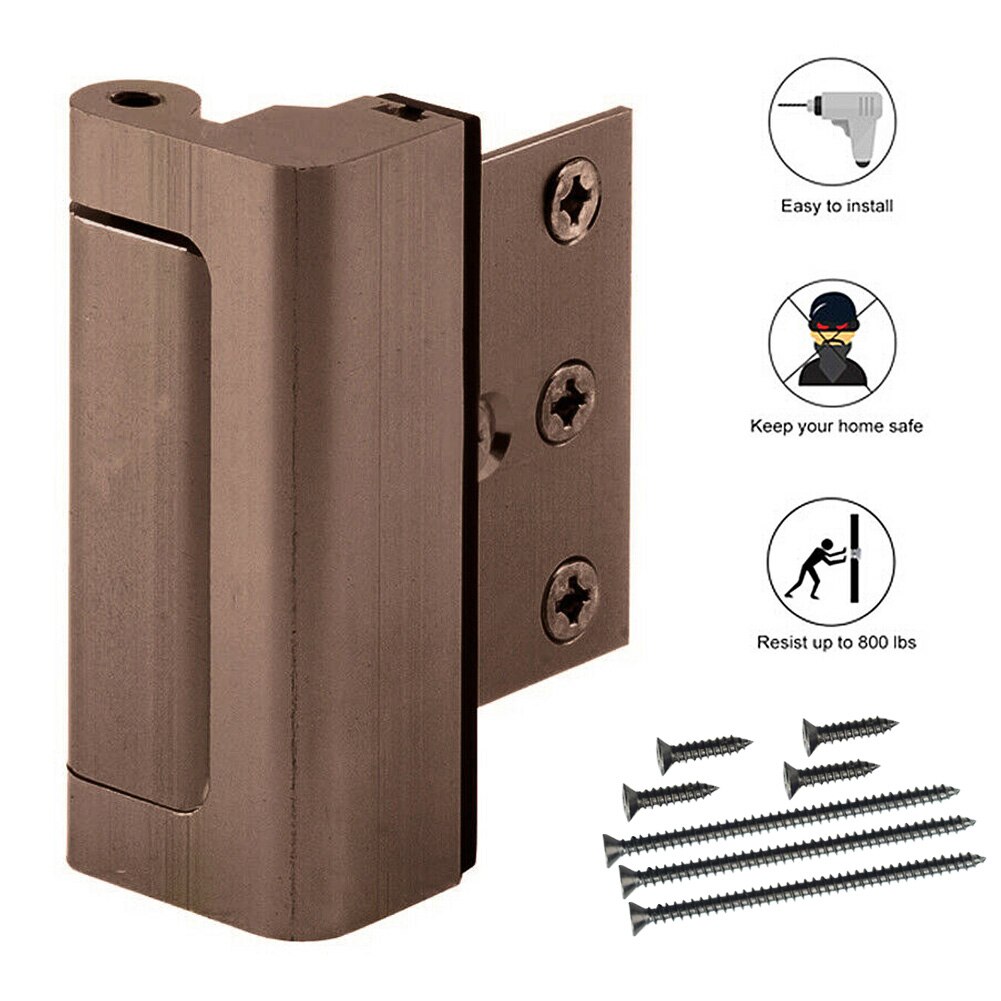 Aluminium Alloy U Door Reinforcement Lock Defender Security Door Stopper