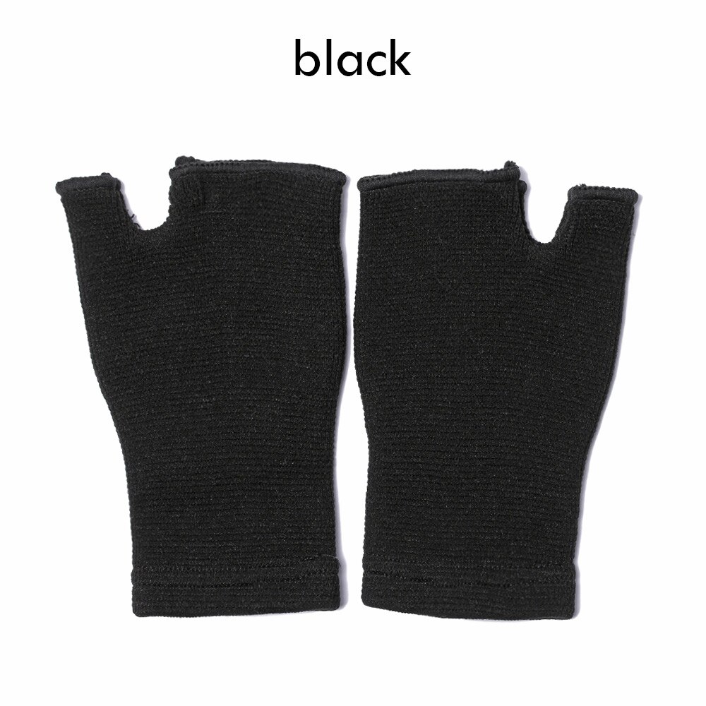 1Pair Palm Support Comfortable Sleeve Protector Elastic Palm Brace Glove Hand Wrist Supports Arthritis Sleeve Support: Black