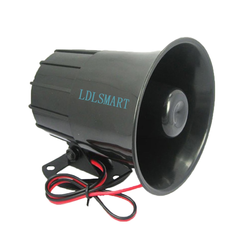 Kablet alarm sirene horn udendørs til hjemmealarmsystem sikkerhed højt en tone lyd sirene