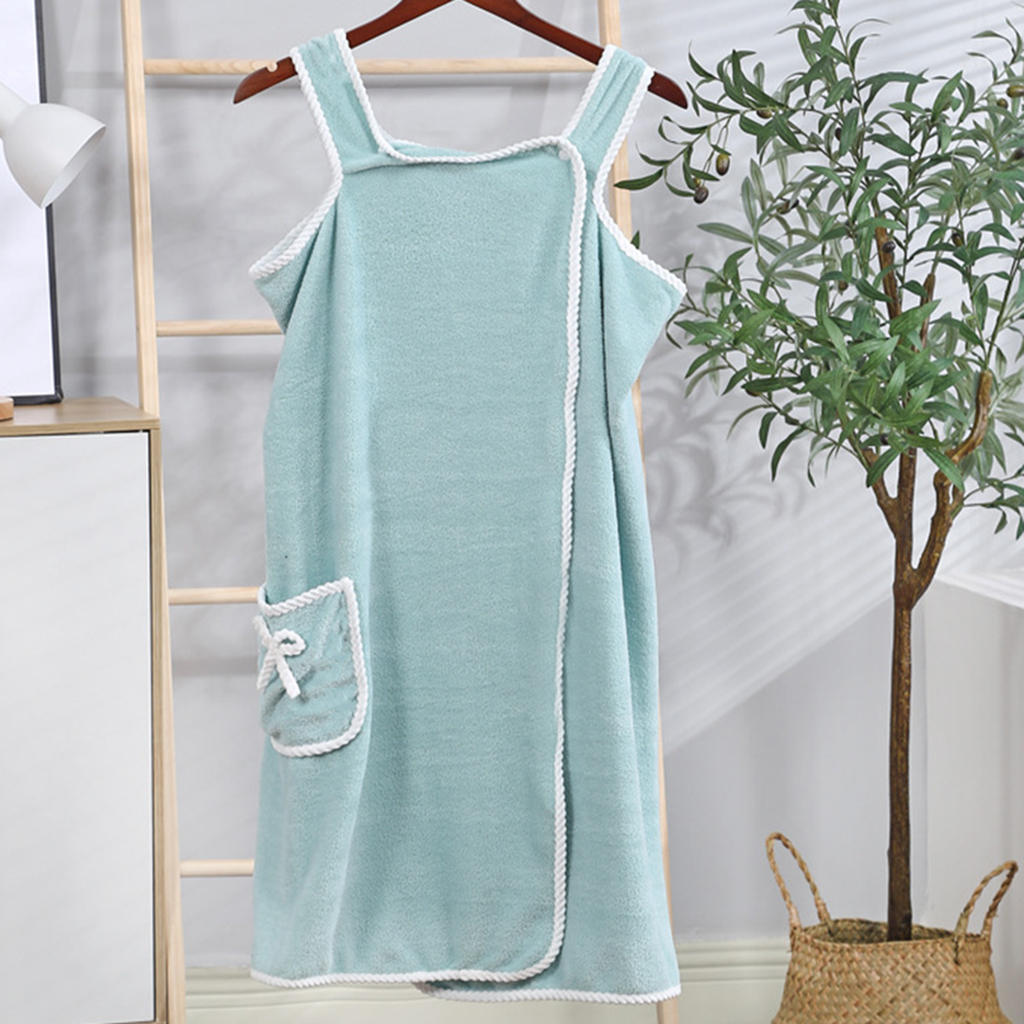 Damski szlafrok kąpielowy czepek ręcznikowy miękka, poręczna, chłonna spódnica kąpielowa