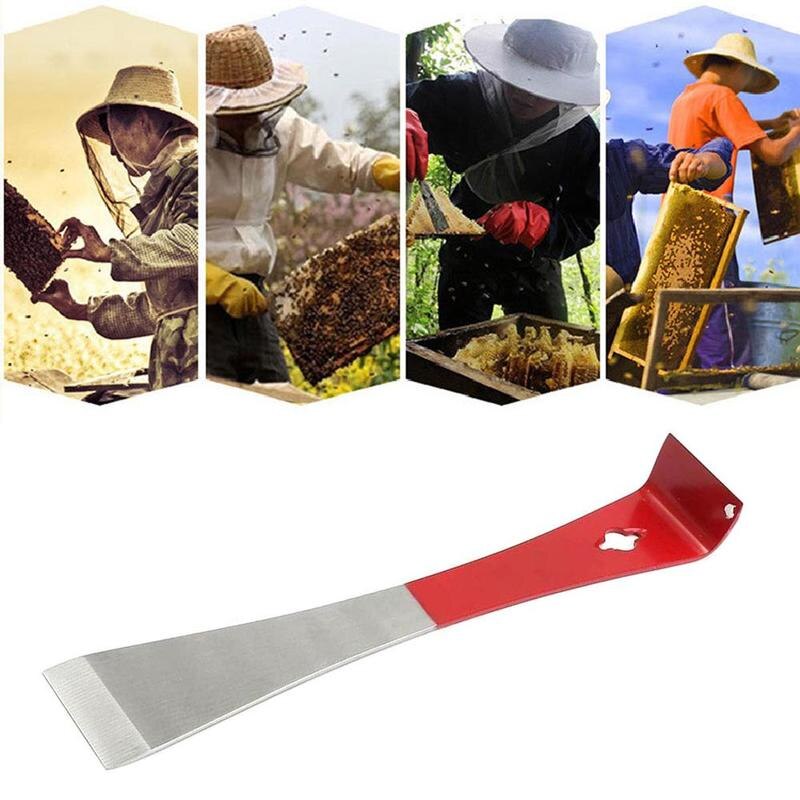 1 Pc Rode Bijenteelt Rvs J Vorm J-Haak Staart Gebogen Bijenkorf Schraper Bijenteelt Tool Tool Bee u7M5