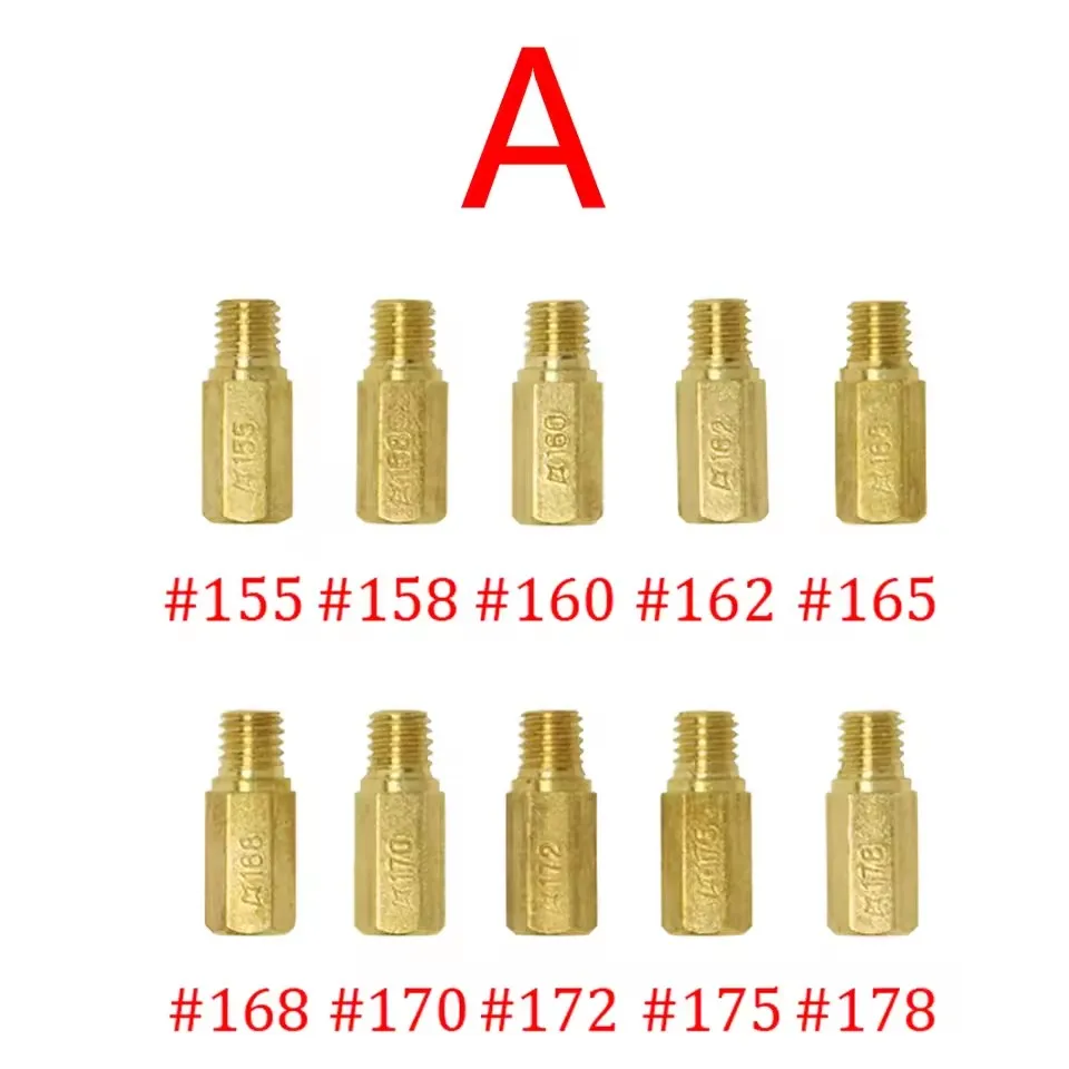Motorfiets Carburateur Nozzle Hoofd Jet en Slow/Pilot Jet Set Vervanging 10/20 PCS Voor NSR KSR PE PWK PWM Keihin OKO KOSO CVK: Donkergrijs