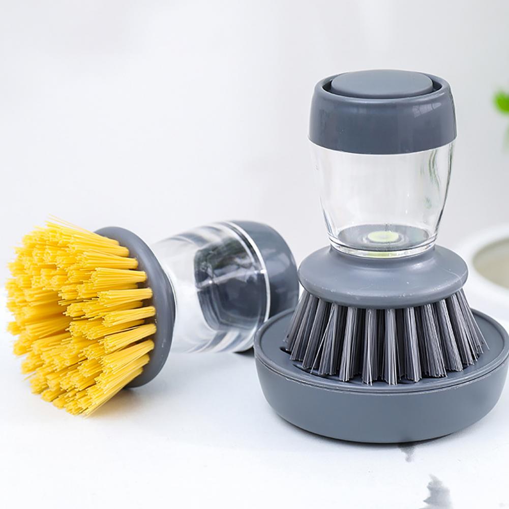 Outil de lavage de la vaisselle, brosse de nettoyage des casseroles, rechargeable, anti-rayures, Type debout, distribution de savon de cuisine, brosse à récurer pour les outils de cuisine