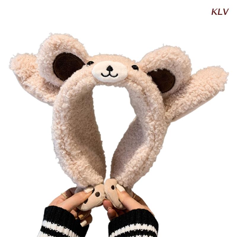 Moving Ears Hat Adult Bear Ear Muff Moving Ear Muffs For Women Cute Headband 6XDA: 1