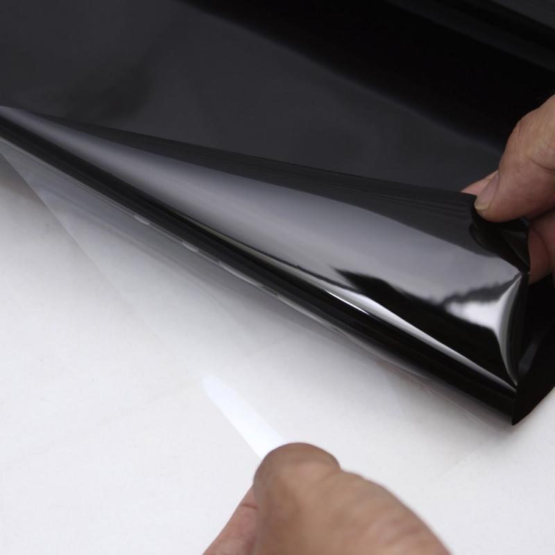 20cm x150cm bil solfilm forrude tonet i sort klar anti-uv film vinduesglas ridsefast mærkat biltilbehør