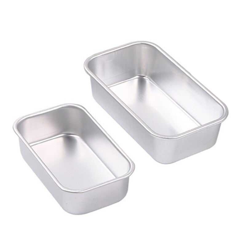 2 Maten Aluminium Toast Bakvorm Rechthoek Non-stick Cake Toast Mold Brood Brood Pan Thuis Keuken Bakken levert