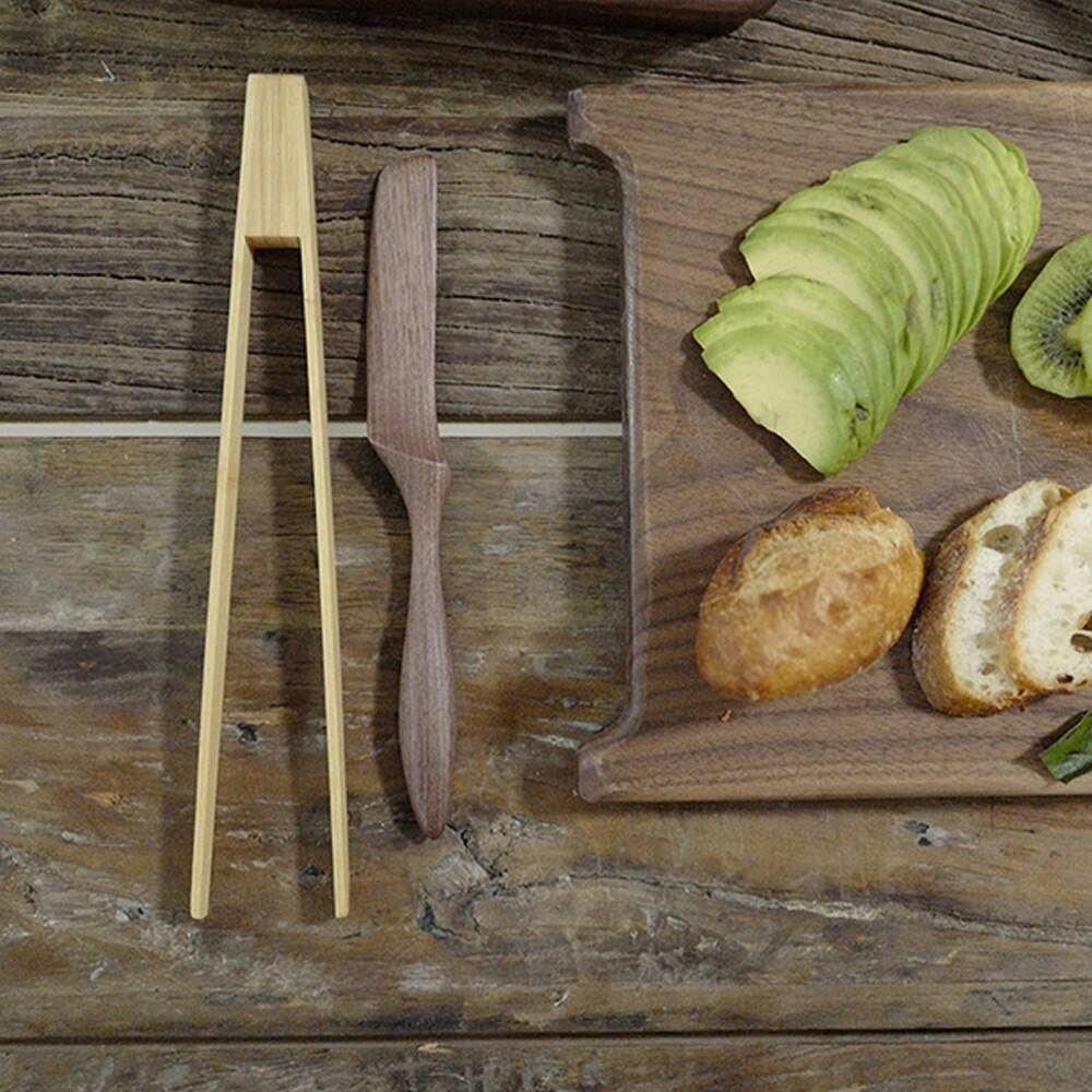 2pcs Wooden Food Toast Tongs Natural Wooden Toaster Clip Kitchen Tongs Bread Dessert Pastry Clip Kitchen Utensil Tool