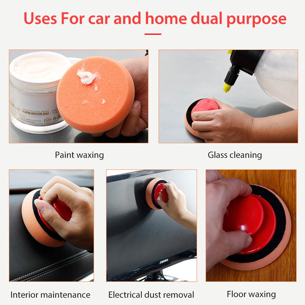 5 Stuk Set Van Auto Polish Spons Duurzaam Dual-Gebruik Auto Wax Applicator Auto Wassen Polijsten Pad Voor vloeibare Auto Wax