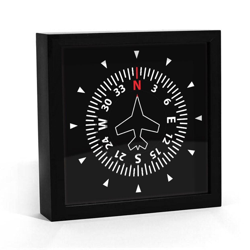Panneau de commande de vol pour avion | Horloge de Table intelligente, boussole d'aviation, Direction d'avion moderne, Art, horloge murale