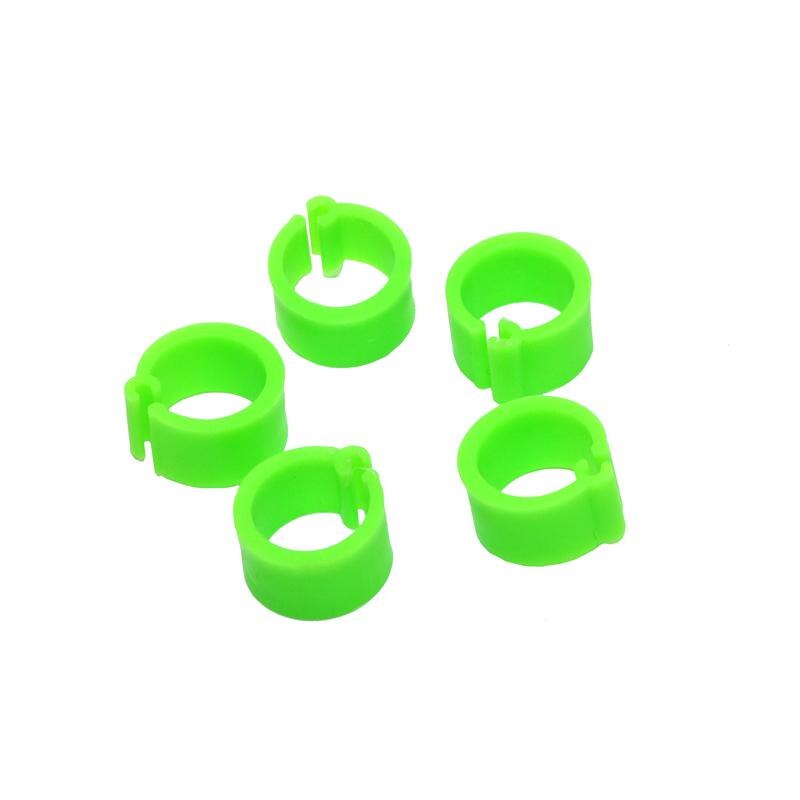 200 Pcs 8 MM Birds Pigeon Foot Ring Color Identification Ring Opening Pigeon Foot Ring Pigeon Supplies Bird Tools: Green