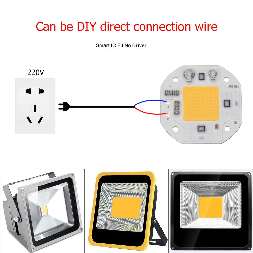 COB LED Lamp Chip AC220V LED Bulb Flood Light Chip High Power 20W DIY Floodlight Weight About 15g ApplicableVoltage Ac220v