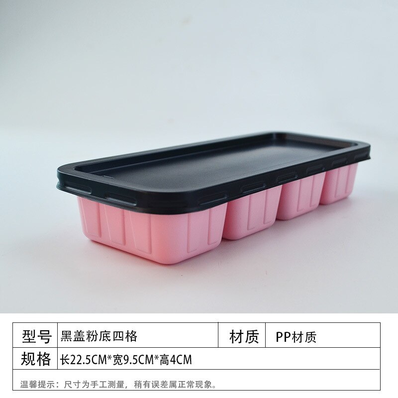 50pcs Microwavable Disposable color rectangular lunch box Sauce box Cracker box Food containers take-out 700ml