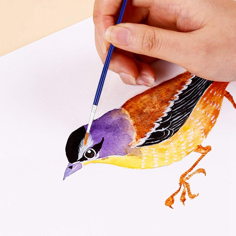 30Pcs Kleurrijke Kunstenaar Kwast Set,Childrens Kids Penselen Starter Set Voor Aquarel, penselen Tekening Tool