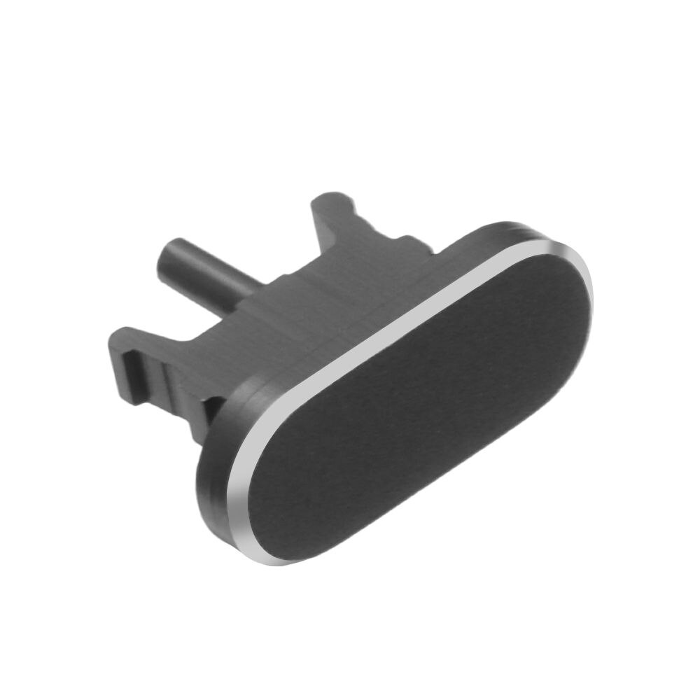 Slijtvaste Anti Stof Plug Voor Iphone 12 11 Pro Max X Xr Max 8 7 6S Plus charger Port Blok Metal Stopper Stofdicht Cover: black