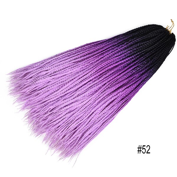Tresses synthétiques au Crochet ombré 22 brins, tresses longues arc-en-ciel pour tresses africaines: T27/30/4