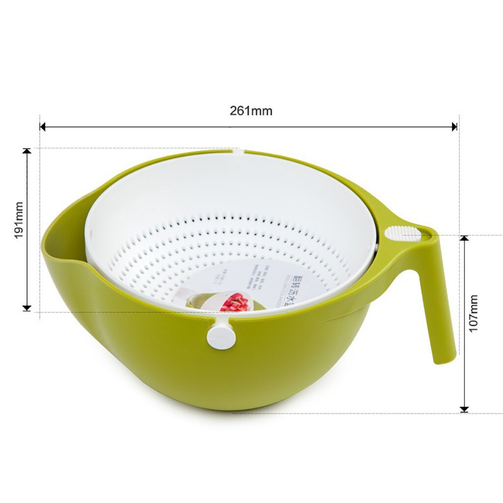 Double Drain fruit Basket Bowl Washing Kitchen Strainer Noodle Vegetable Fruit storage basket panier de rangement